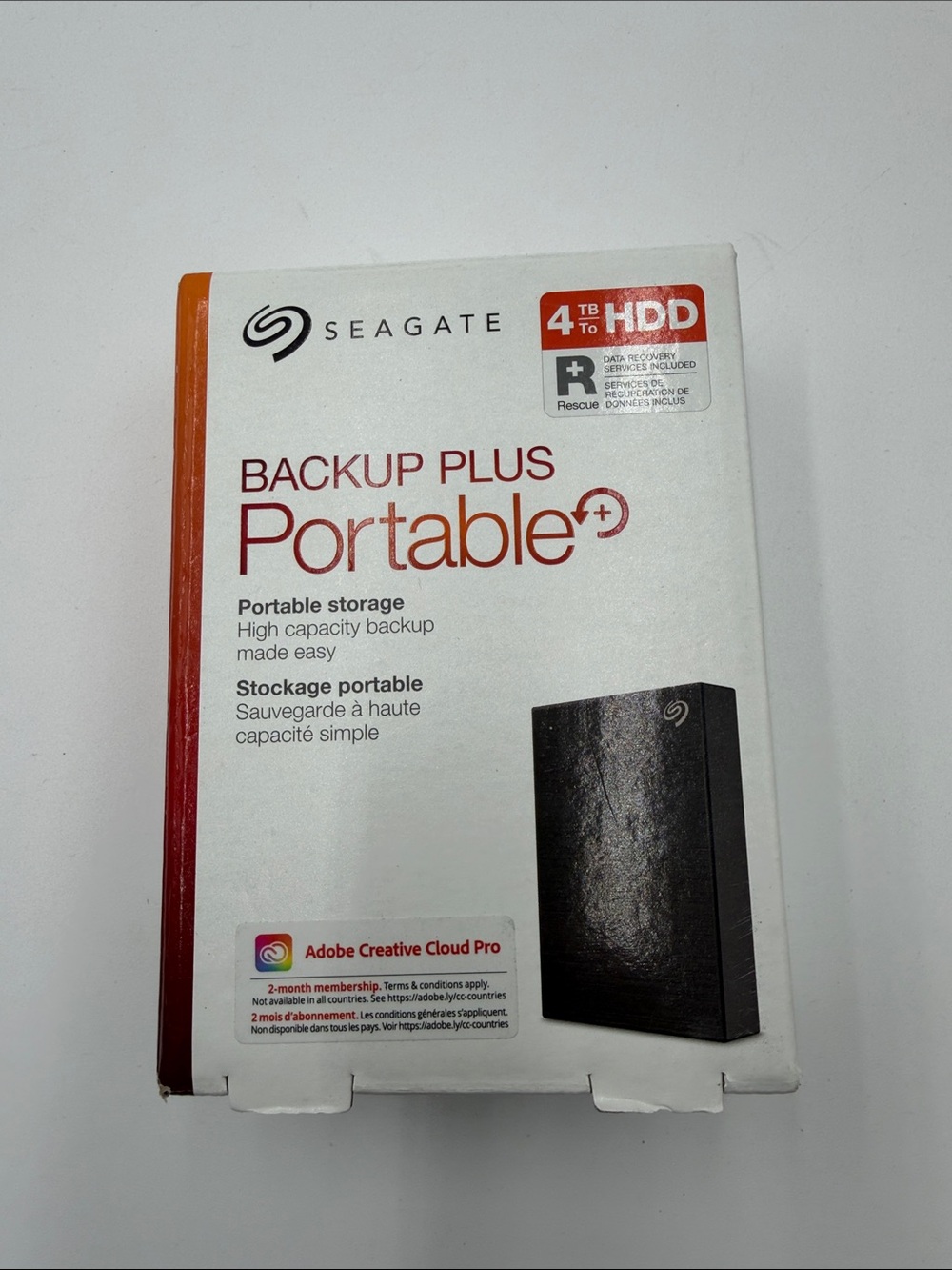Seagate Backup Plus Portable 4TB External HDD - Black
